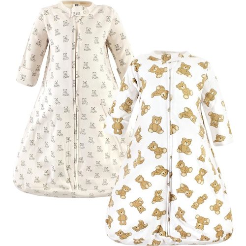 Hudson Baby BabyCotton Long-Sleeve Wearable Sleeping Bag, Sack, Blanket