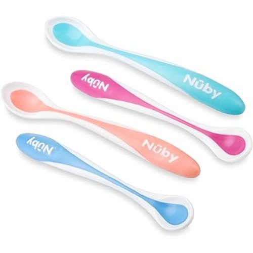 Nuby Hot Safe Feeding Spoons, 4 Count