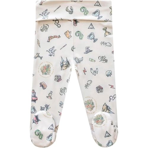 Copper Pearl Footed Baby Pants: Ultra-Soft, Adorable Baby Footies and Newborn Pants – Cozy, Stylish Baby Boy Pants, Baby Girl Pants, and Gender Neutral Baby Clothes, Wizardry - Newborn