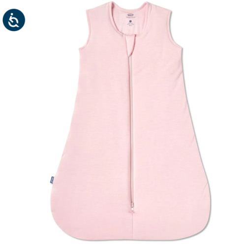 HALO - 1.5 TOG supersoft bamboo wearable blanket, double zipper sleeping bag with weighted feel - pink