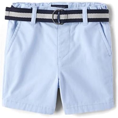 The Children's Place Baby Boys' and Toddler Twill Belted Chino Short