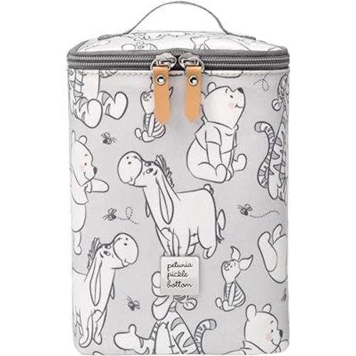 Petunia Pickle Bottom Baby Cooler Bag| Perfect for Baby Bottles and Snacks | Insulated & Reusable Bottle Cooler and Baby Holder | Disney Baby | Disney's Playful Pooh