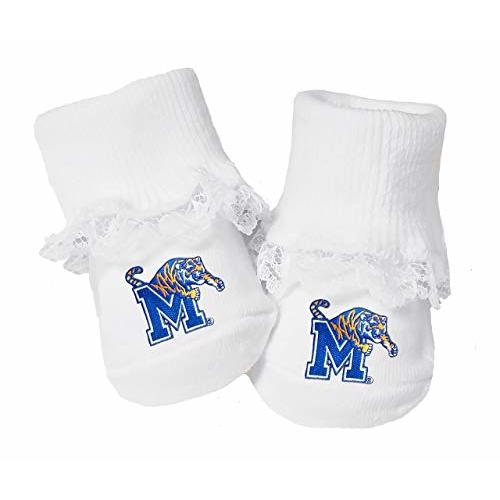 Future Tailgater Memphis Tigers Baby Toe Bootie Socks with Lace 0-9 Months