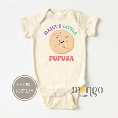 Cute Baby Onesies® Brand Mama's Little Pupusa Baby Announcement Surprise Gift Baby Shower Gift for Mom Gift for Newborn Clothes El Salvador