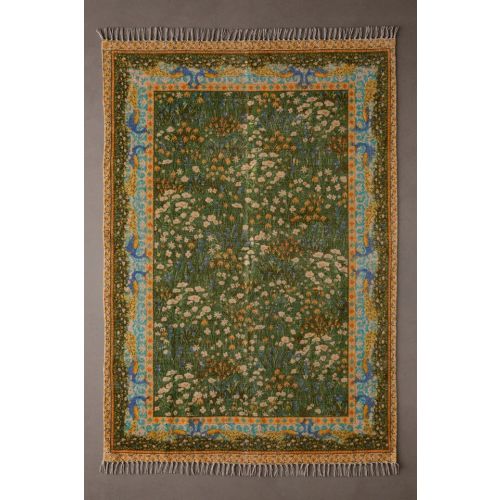 Anette Floral Digital Printed Chenille Rug