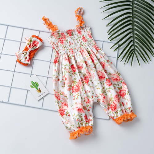 Ovbmpzd Baby Pajamas Boy Sleeveless Holiday Red Flare Lace Smocked Strappy Tropical Romper Onesie Pajamas Girls 80