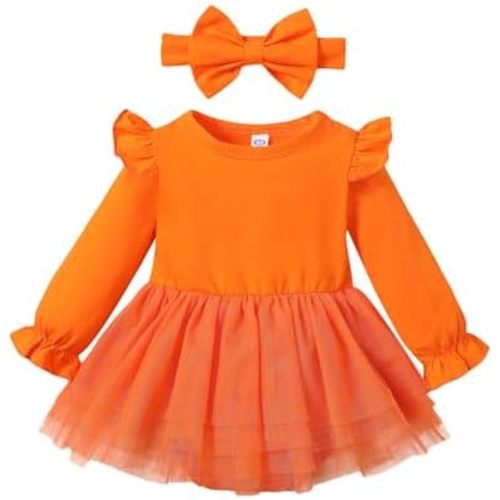 Magic Park 0-18M Infant Bodysuit Tutu Dress Baby Girl Romper Dress Toddler Solid Color Tulle Skirt Baptism Holidays Outfits