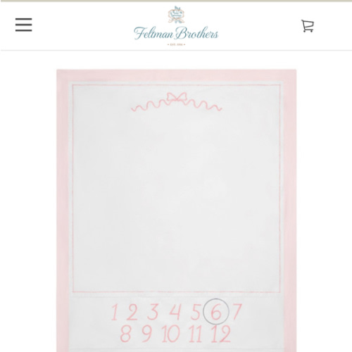 Girls Milestone Blanket with Gift Box | Feltman Brothers