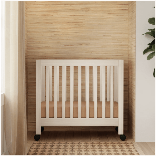 Origami Portable Mini Crib With Wheels | Babyletto