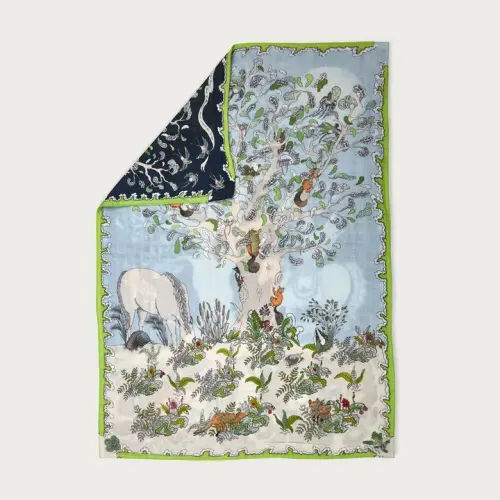 Forivor Reversible Baby Muslin, Enchanted Forest