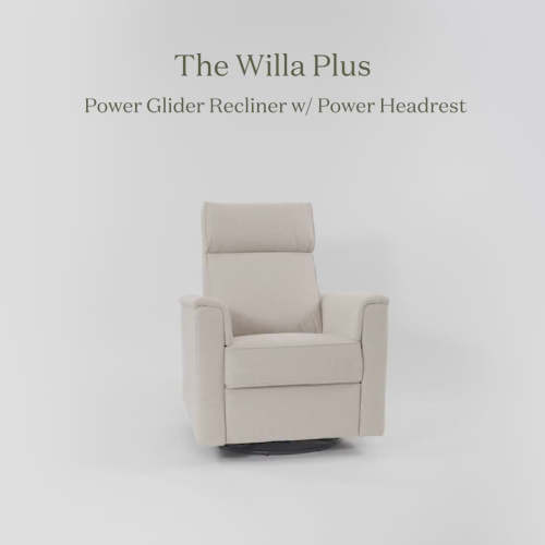 Monogram by Namesake Willa Plus Power Glider Recliner w/ Power Headrest