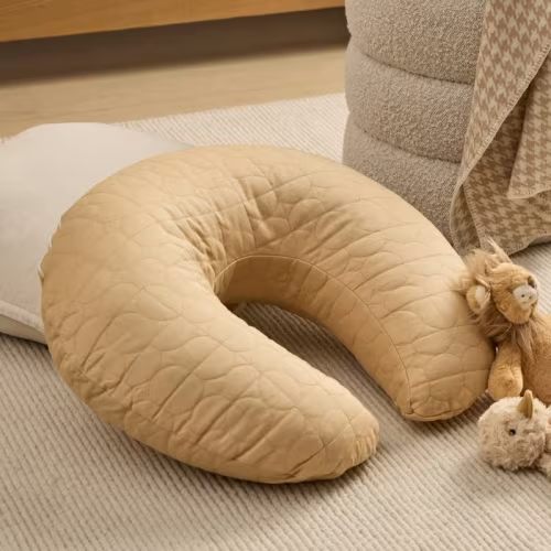 Adairs Kids - Vintage Washed Linen Biscotti Nursing Pillow | Adairs