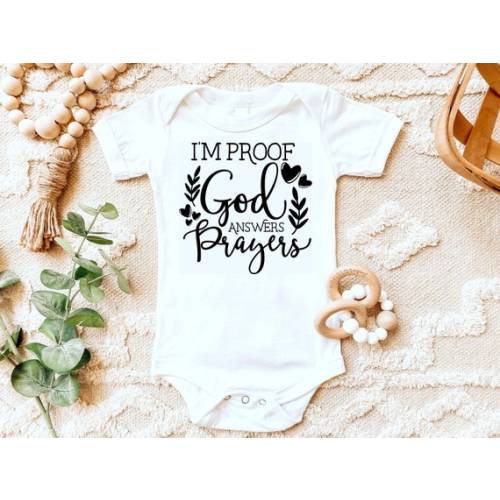 I'm Proof That God Answers Prayers Shirt One Piece - Etsy