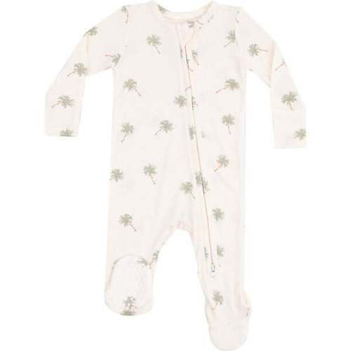 2 Way Zipper Footie, Palm Trees - Angel Dear | Maisonette