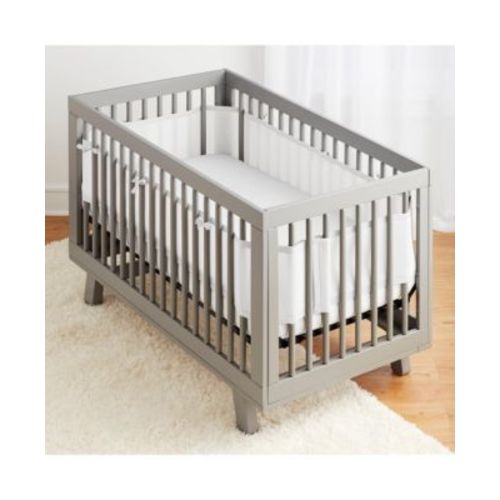 Breathable Mesh Liner for Full-Size Cribs, Classic 3mm Mesh (Size 4FS Covers 3 or 4 Sides)