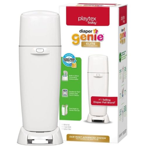 Elite Diaper Pail - White | Snuggle Bugz | Canada's Baby Store