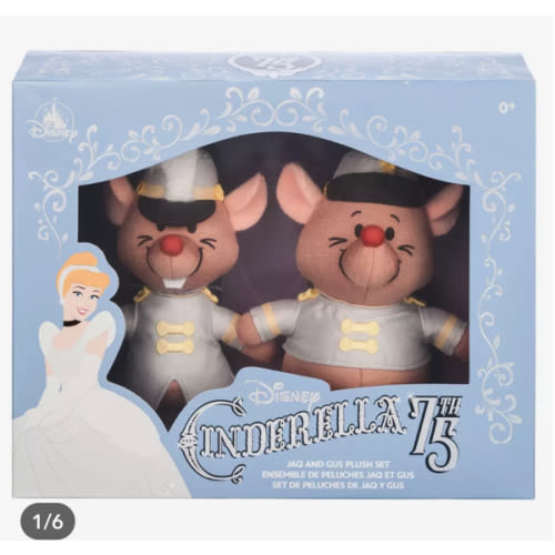 Jaq and Gus Plush Set – Cinderella 75th Anniversary – Small 7 1/2'' H | Disney Store