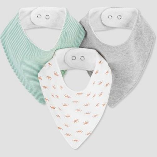 Carter's Just One By You® Baby Boys' 3pk Dino Sunset Bib - Green