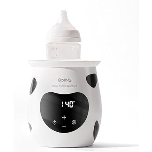 Baby Bottle Warmer, Fast Baby Bottle Warmer for Breastmilk and Formula, with Precise Temperature Control, Easy-to-use, Large Diameter, BPA-Free