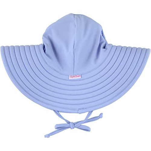 RuffleButts® Baby/Toddler Girls UPF 50+ Sun Protective Wide Brim Swimwear Sun Hat