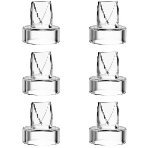 Duckbill Valves Compatible with Momcozy/TSRETE/HAUTURE/PADRAM/LoveOfLive/OMFMF, Use with Wearable S9 Pro/S10/S12 Parts Replace, Wearable Breast Pump Accessories (6 Piece Set)