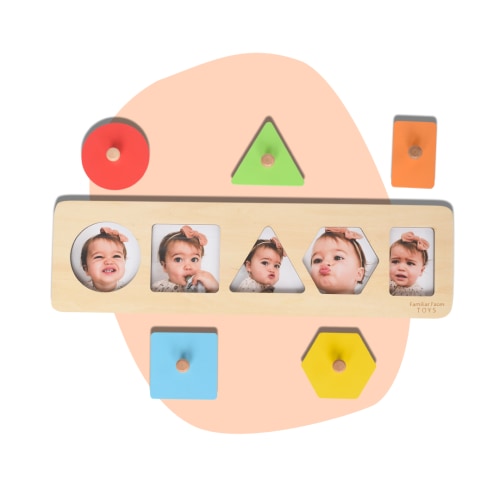 SHAPES PEEKABOO PUZZLE - Familiar Faces Toys
