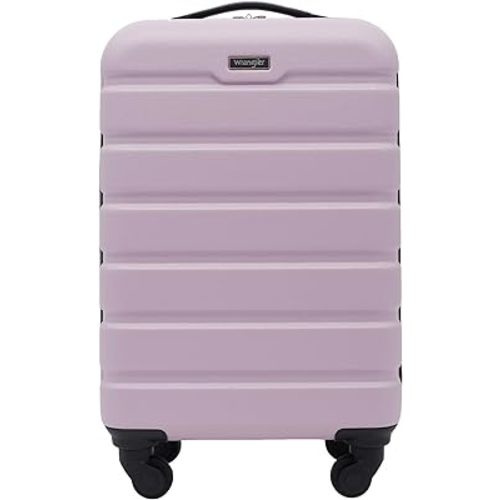 Wrangler Hardside Spinner Carry-On Luggage, Lilac, 20-Inch