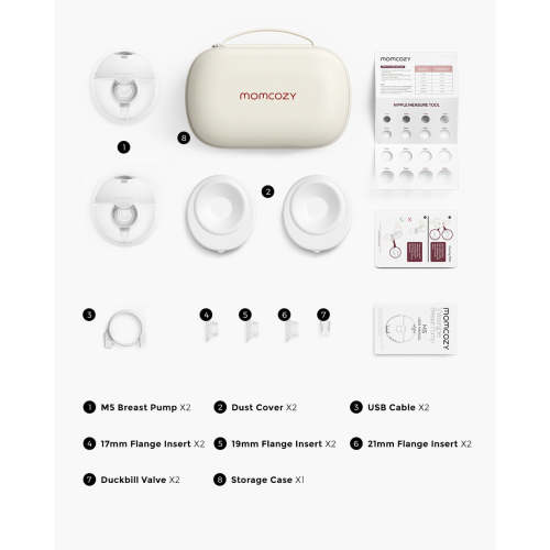 All-in-one M5 Wearable Breast Pump: Convenient & Discreet
