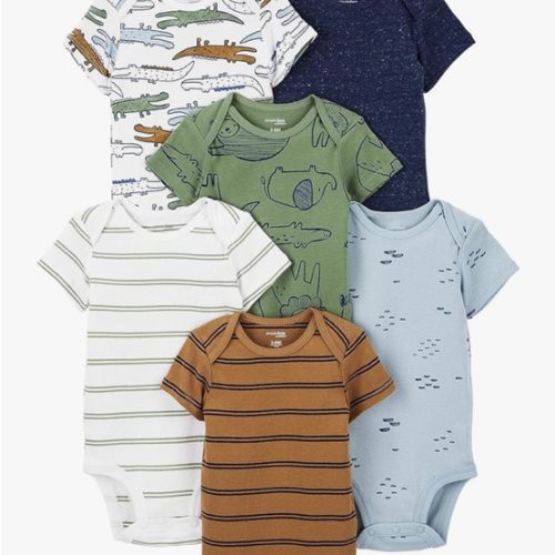 Simple Joys by Carter's Baby-Boys 6-Pack Short-Sleeve Bodysuit