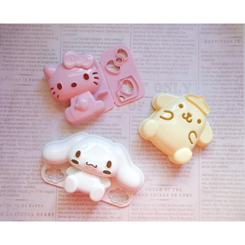 Sanrio Character Rice Mold/ for Bento Lunch Dinner/ Hello Kitty/ Cinnamoroll/ PomPomPurin