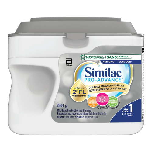 Similac Pro-Advance Step 1, Baby Formula, Our Closest Formula to Breast Milk with 2’-FL, Easy To Digest, 0+ Months, Powder, 584 g, Powder, 584 g
