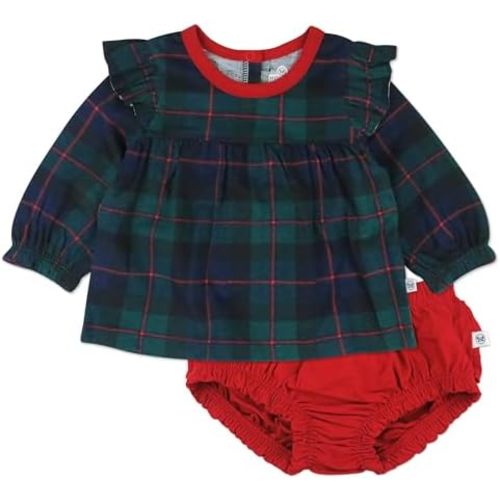 HonestBaby baby-girls Multipack Short Romper Sets and Dresses 100% Organic Cotton for Infant Baby and Toddler Boys, Girls