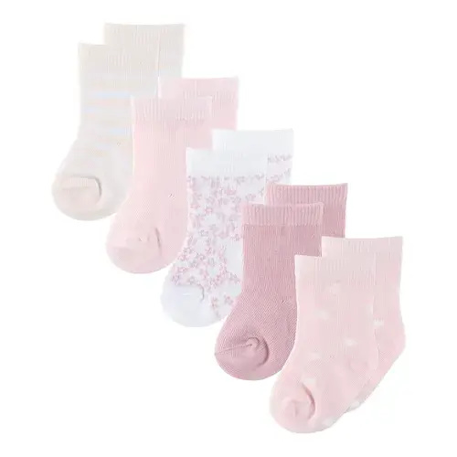 4Baby 5 Pack Socks Pink Mix | Baby Bunting AU