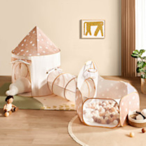 Tiny Land Compact Adventure 3-in-1 Play Tunnel - Pink
