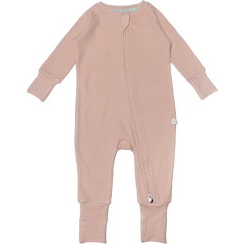 Waffle Knit Zip Romper