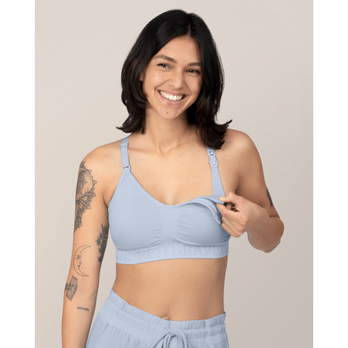 Sublime® Hands-Free Pumping & Nursing Sports Bra | French Blue - Kindred Bravely