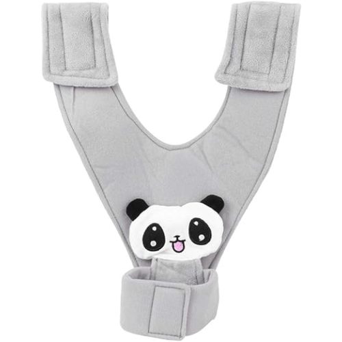 Baby Trolley Feeding Cloth, Stroller Feeding Aid Belt Baby Feeding Bottle Fixing Bracket Adjustable Bottle Sling for Mother's Hands (Panda)