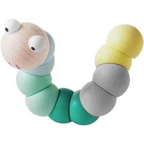 Mud Pie Children's Wiggle Worm Toy, Green