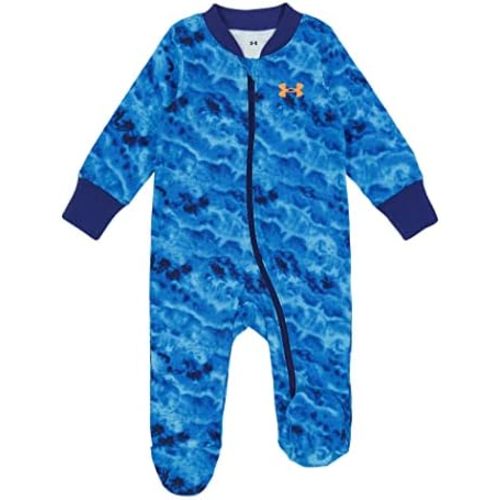 Under Armour Baby Boys' Coverall Footie, Zip-up Closure, Logo & Printed Designs