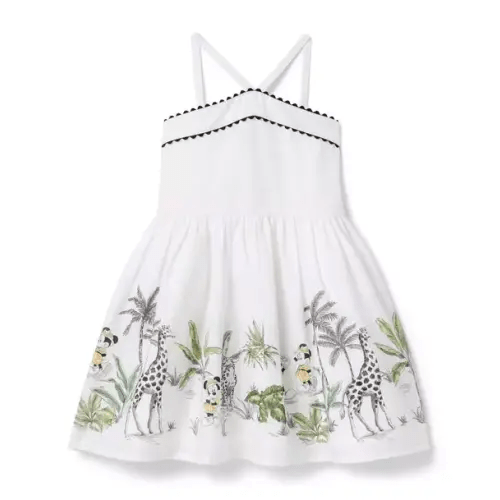 Girl White Disney Minnie Mouse Explorer Dress by Janie and Jack