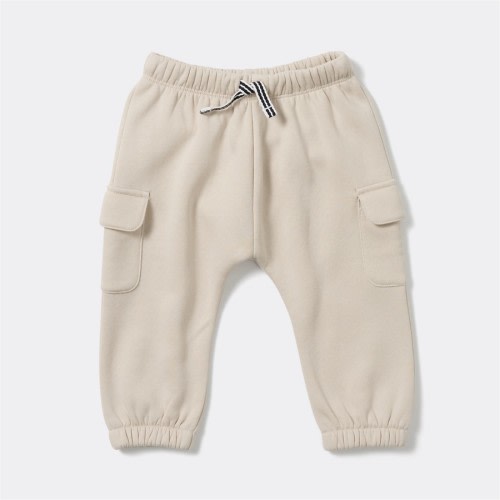 Dymples Baby Cargo Track Pants - Stone - Size 1