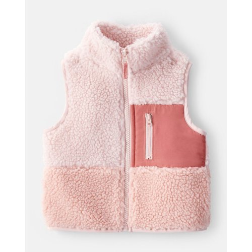 Baby Girl Fleece Vest - Pink - Carter's | Carter's