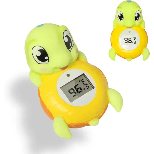 Backstroke Sea Turtle Baby Bath Thermometer,The Infant Baby Bath Floating Toy Safety Temperature Water Thermometer ，BPA Free，New Baby Essentials