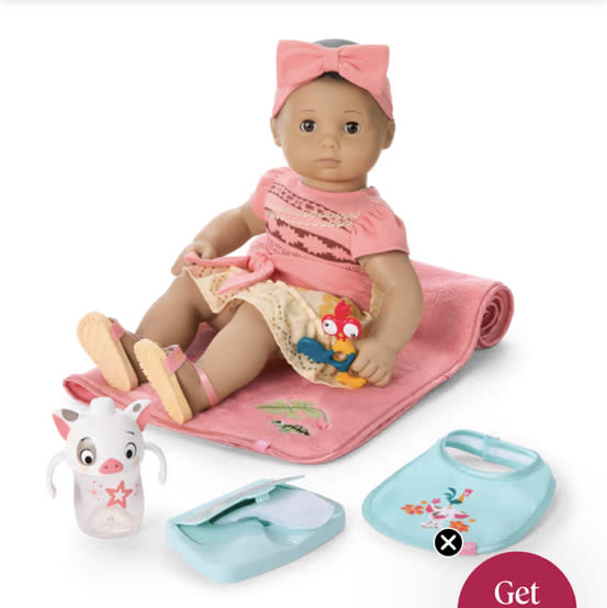 Disney Princess Moana Cuddle & Care Set with Bitty Baby® Doll by American Girl®