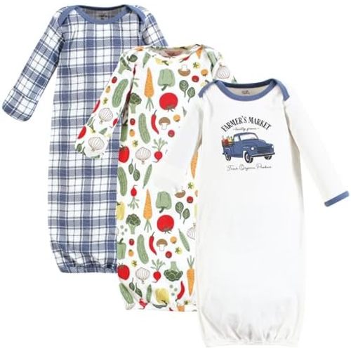 Touched by Nature Unisex Baby Organic Cotton Gowns