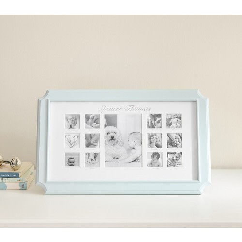Pottery Barn Kids Classic First Year Frame (20"x 12") - Blue