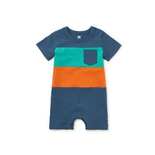 Pop Pocket Shortie Baby Romper | Tea Collection