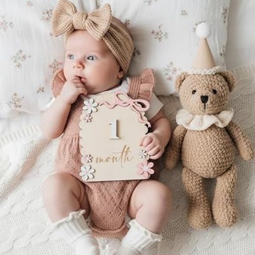 Baby Girl Monthly Milestone Signs