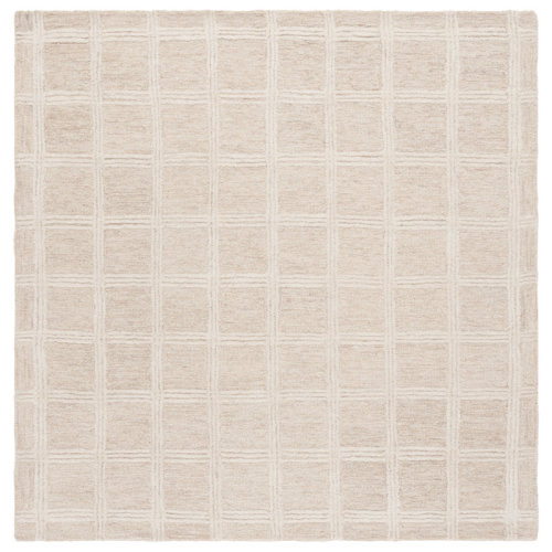 Ebern Designs Karnak Hand Tufted Wool & Cotton Plaid Rug & Reviews | Wayfair