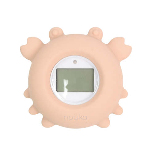 noüka Bathtub Safety Thermometer Crab - Soft Blush